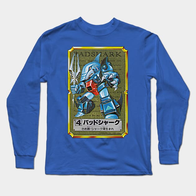 Battle Beasts - Rad Shark Long Sleeve T-Shirt by retroworldkorea